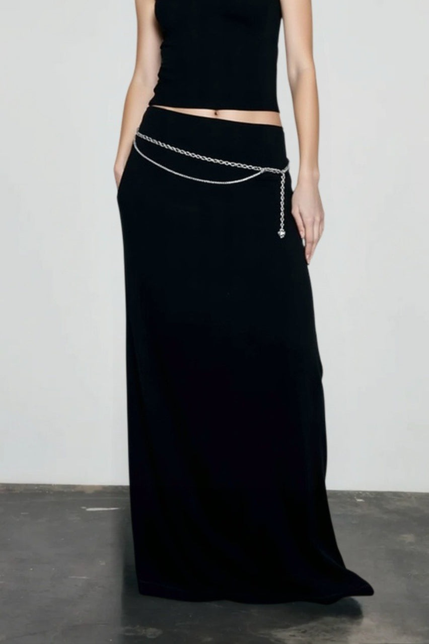 American Retro Draped Skirt