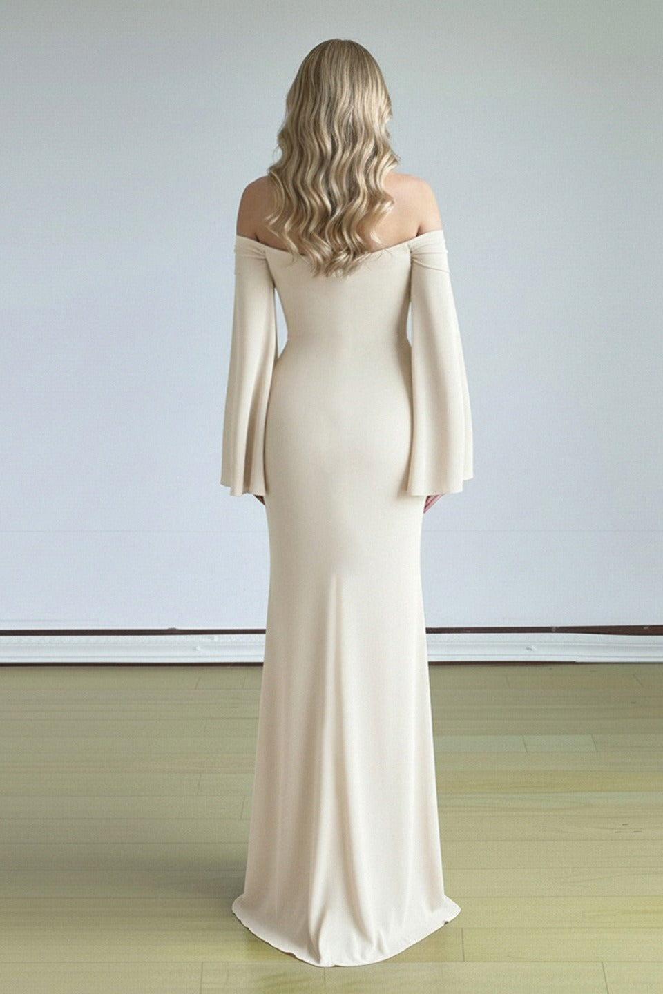 Strapless Column Gown Prom Dress