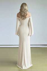 Strapless Column Gown Prom Dress