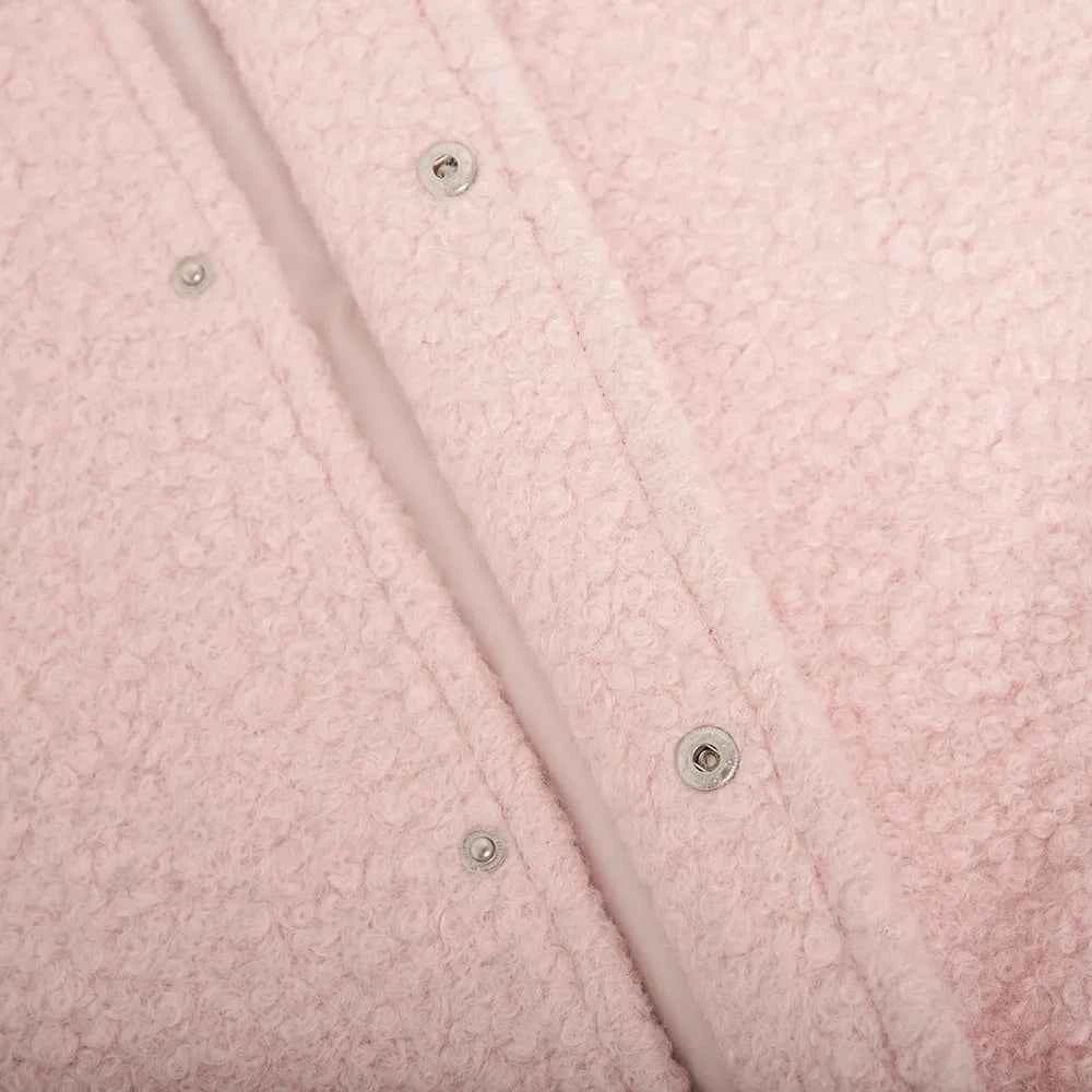 Teddy Fleece Stand Collar Oversized Drop Shoulder Jacket 7