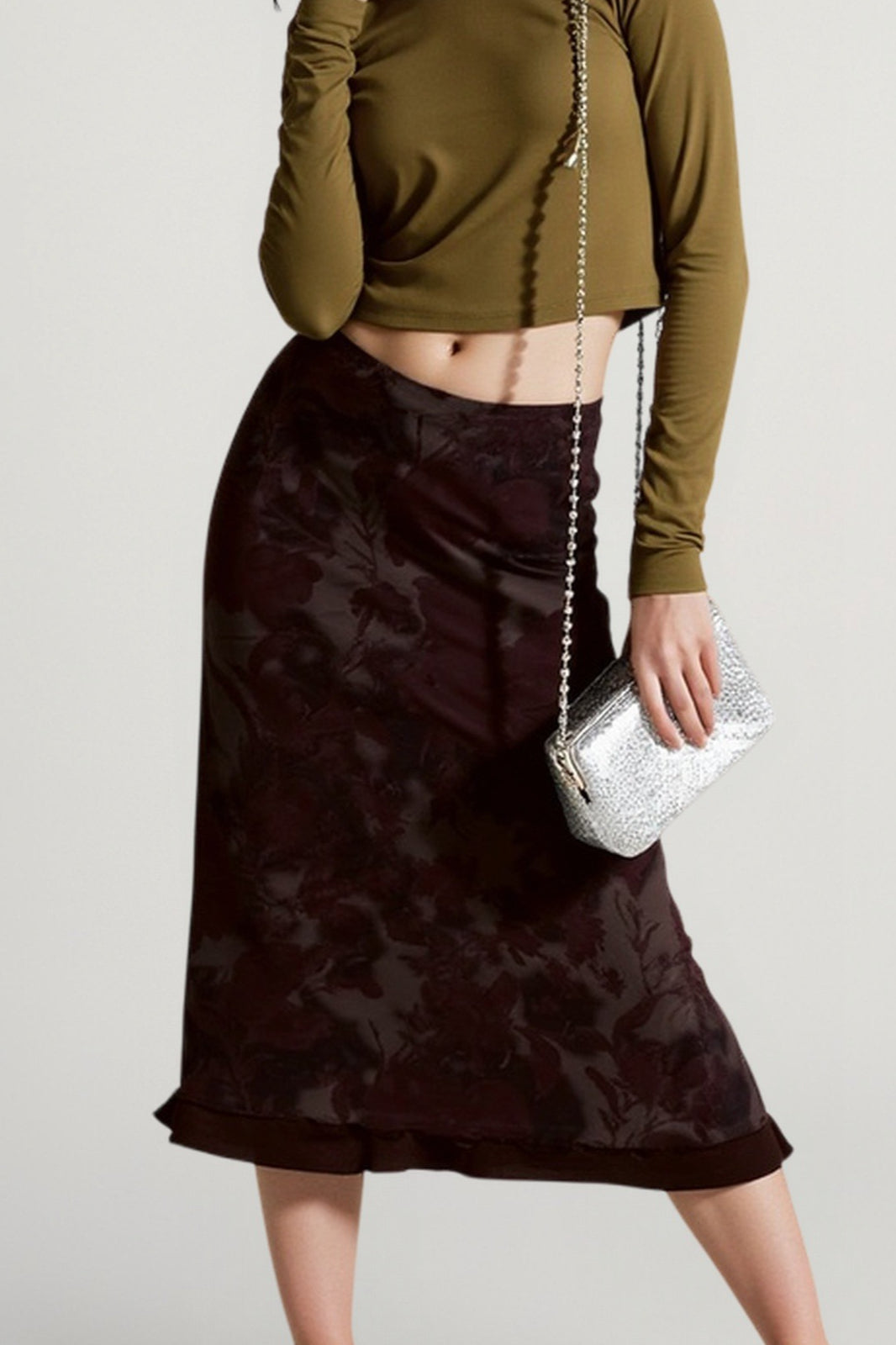 Harajuku Vintage Gothic Grunge Floral Print Skirt
