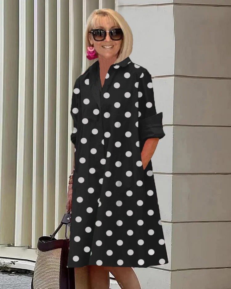 Christy | Printed Boho Midi Dress Black