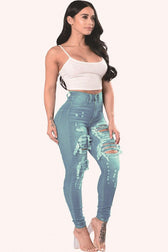 Distressed Denim Jeans