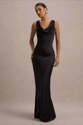 Satin Mermaid Low-Back Party Dress 11