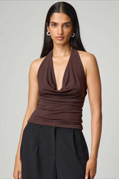 Halter Backless Cami Slim Fit Crop Top