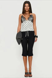 Lace Backless V-Neck Cami Top