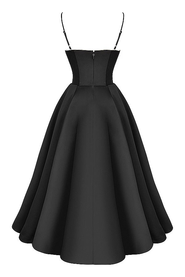 Lorraine Premium Strapless V Neck Sleeveless Tutu Maxi Dress Boutique Edit