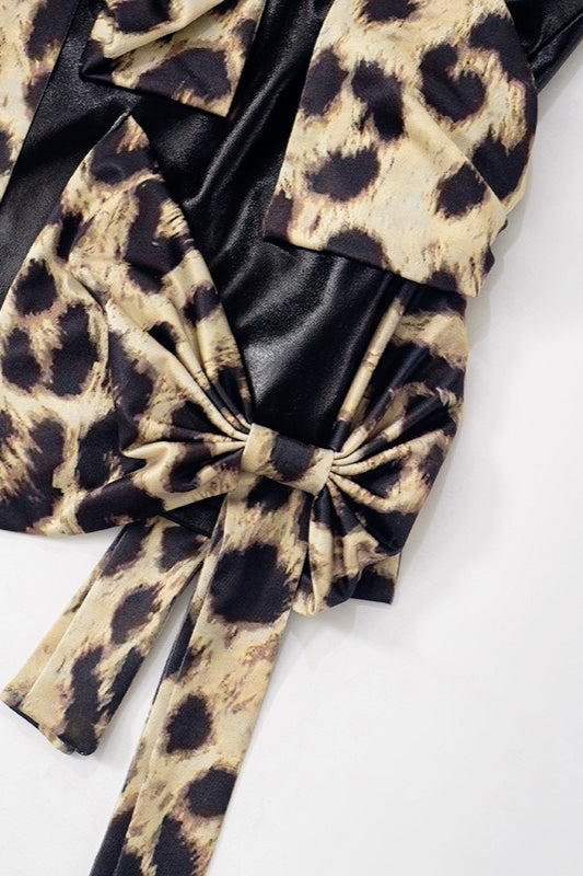 Street Style Bow Detail Bodycon Mini Skirt
