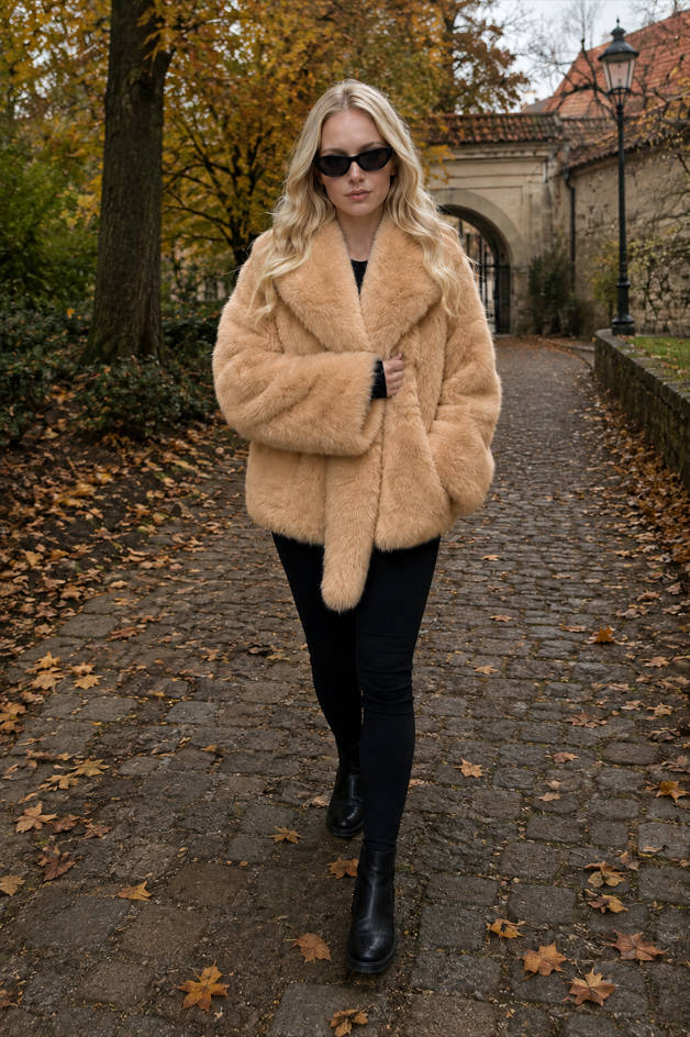 Cropped Fur Coat