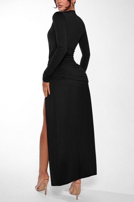 Deep V-Neck Dress
