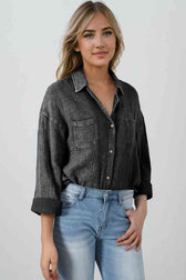 Blouse Textured With Buttons