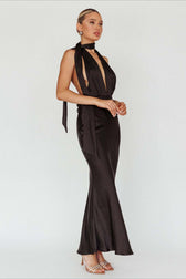 Backless Halter-Neck Dress