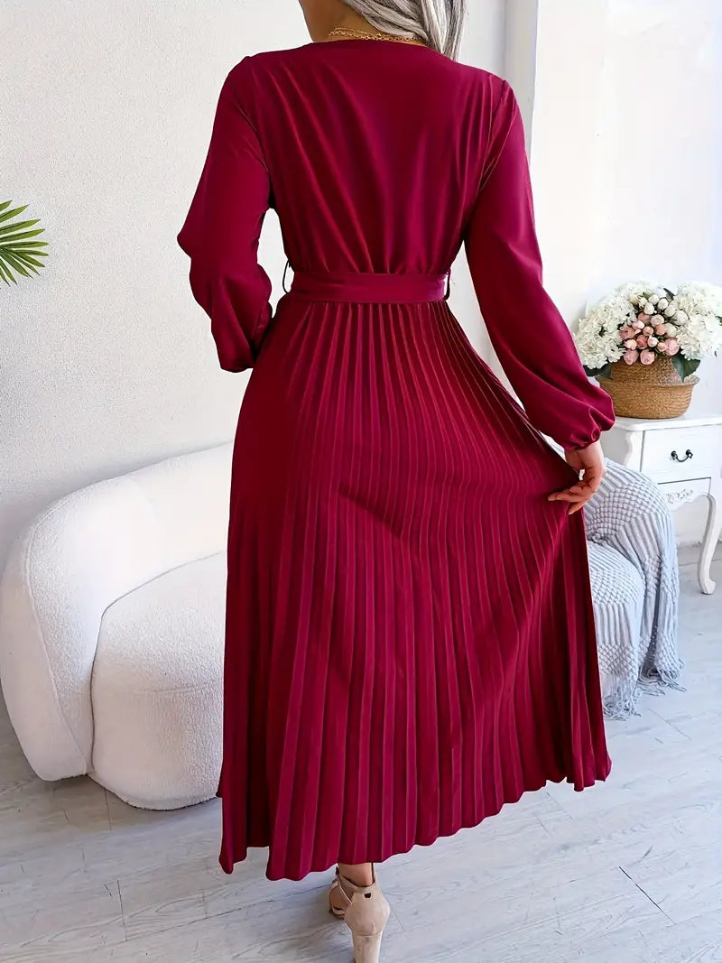 Boutique Carlota Pleated Midi Dress Statement Occasion Edit