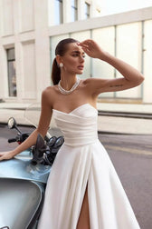 Strapless Maxi Prom Dress