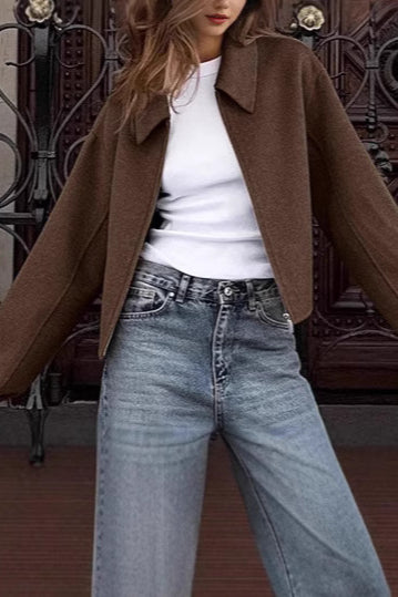 Casual Lapel Zip Jacket