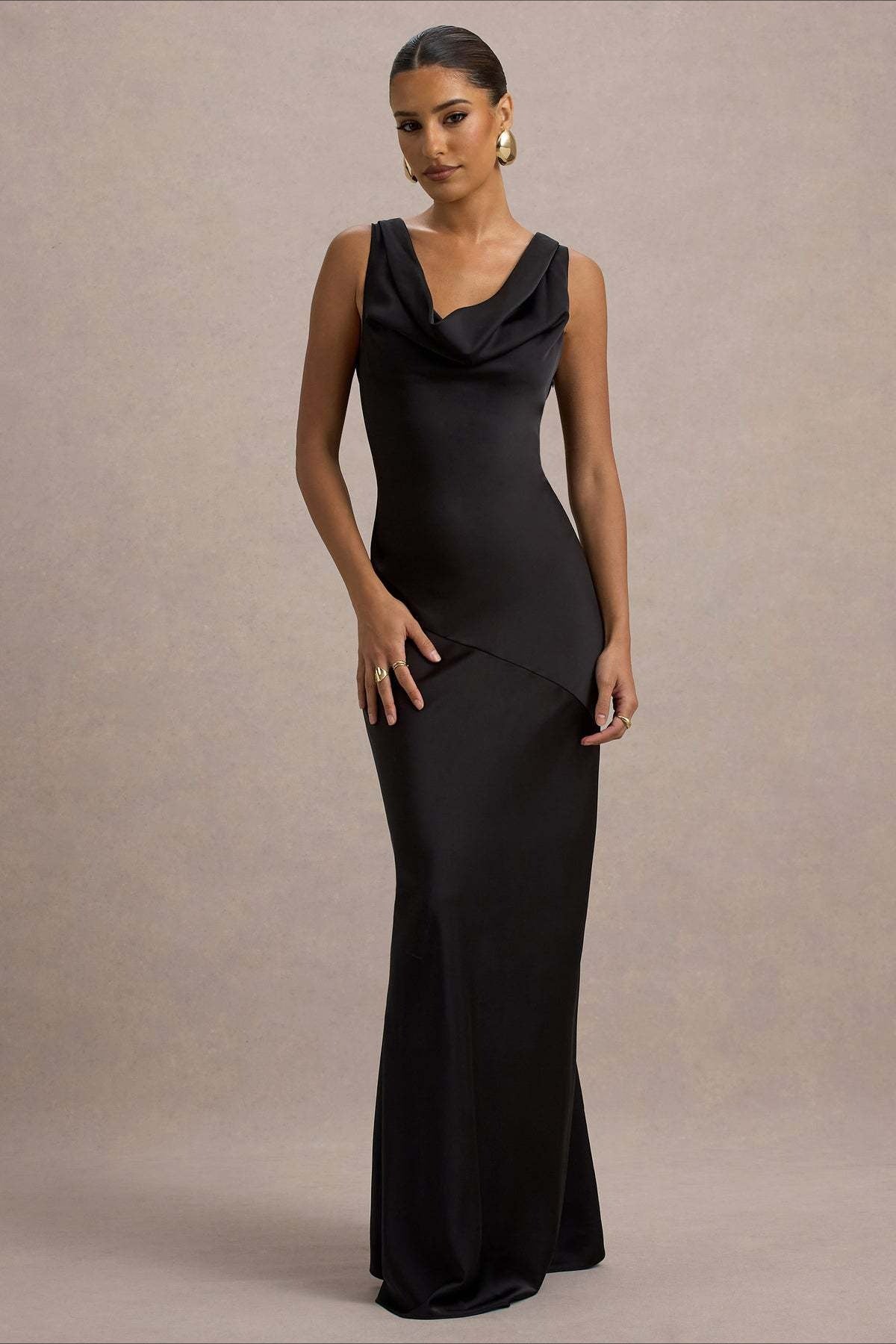 Satin Mermaid Low-Back Party Dress 15