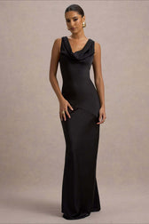 Satin Mermaid Low-Back Party Dress 15
