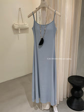 Spaghetti Strap Bodycon Slip Maxi Dress 21