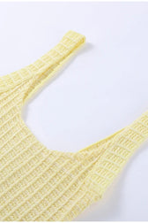 Knitted Tweed Backless Mini Dress 4
