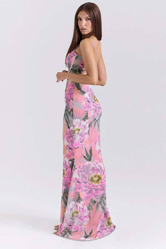 SlimFit Floral Slip Dress