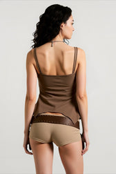 Lace Panel Layered Cami Top