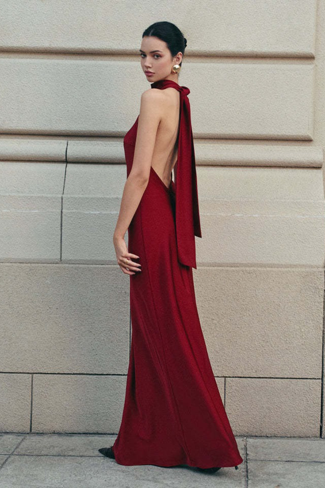 Backless Halter-Neck Dress