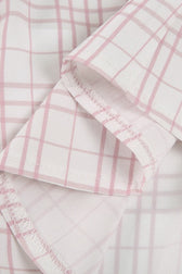 Plaid Button Front Fitted T-Shirt