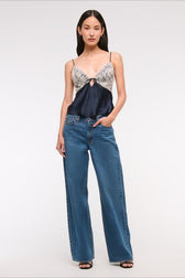 Lace Backless V-Neck Cami Top