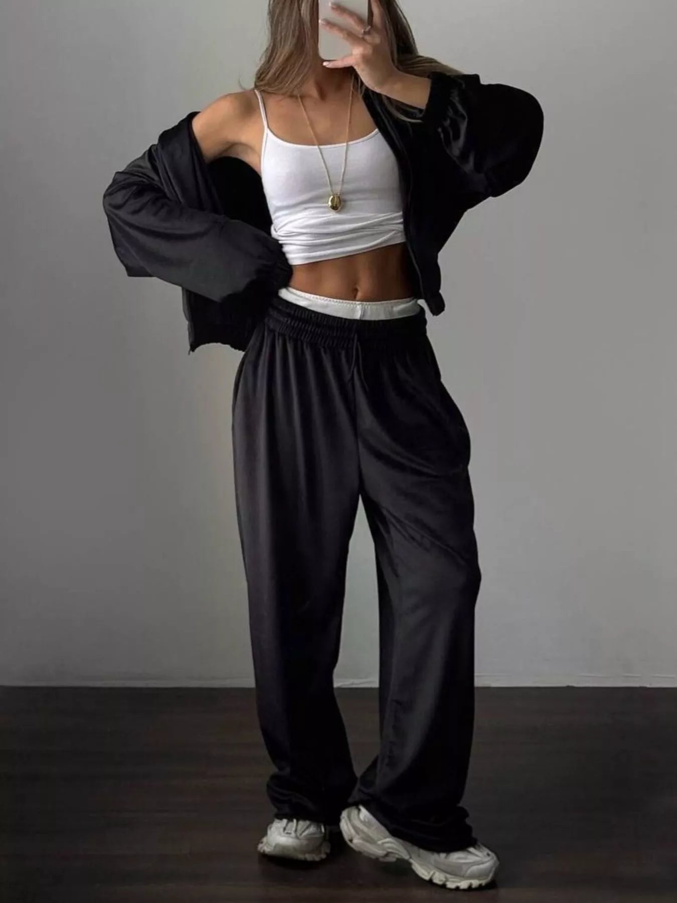 Zip-Up Hoodie and Joggers Set