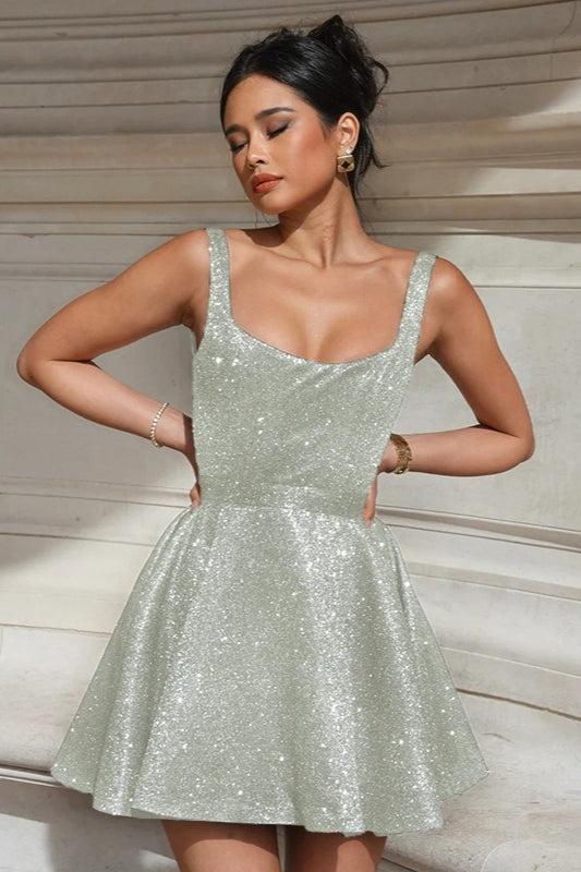 Glitter Mini Party Dress 4