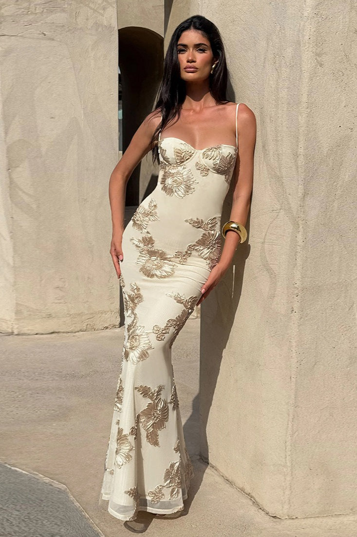Chic Edition OpenBack Maxi Party Dress