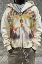 High Street Zip Up Hoodie