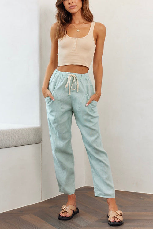 Relaxed Drawstring Pants