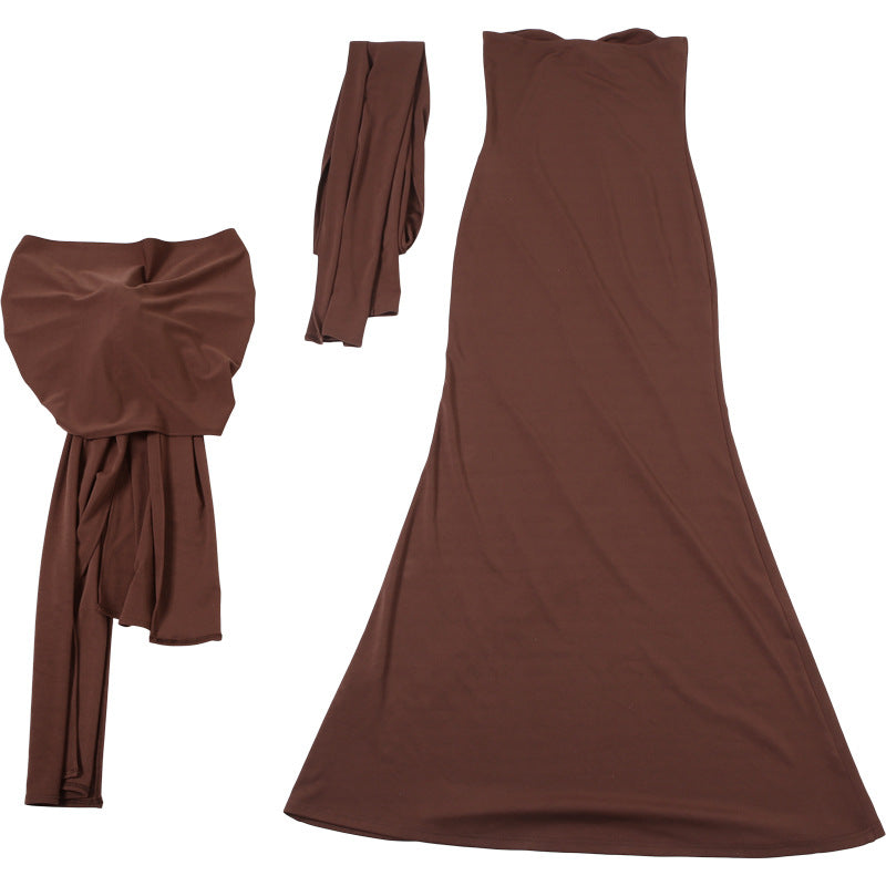 Carway Maxi Dress Brown