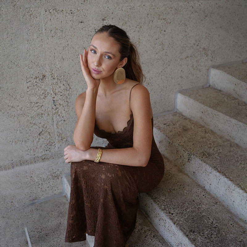 Harris Maxi Dress - Brown