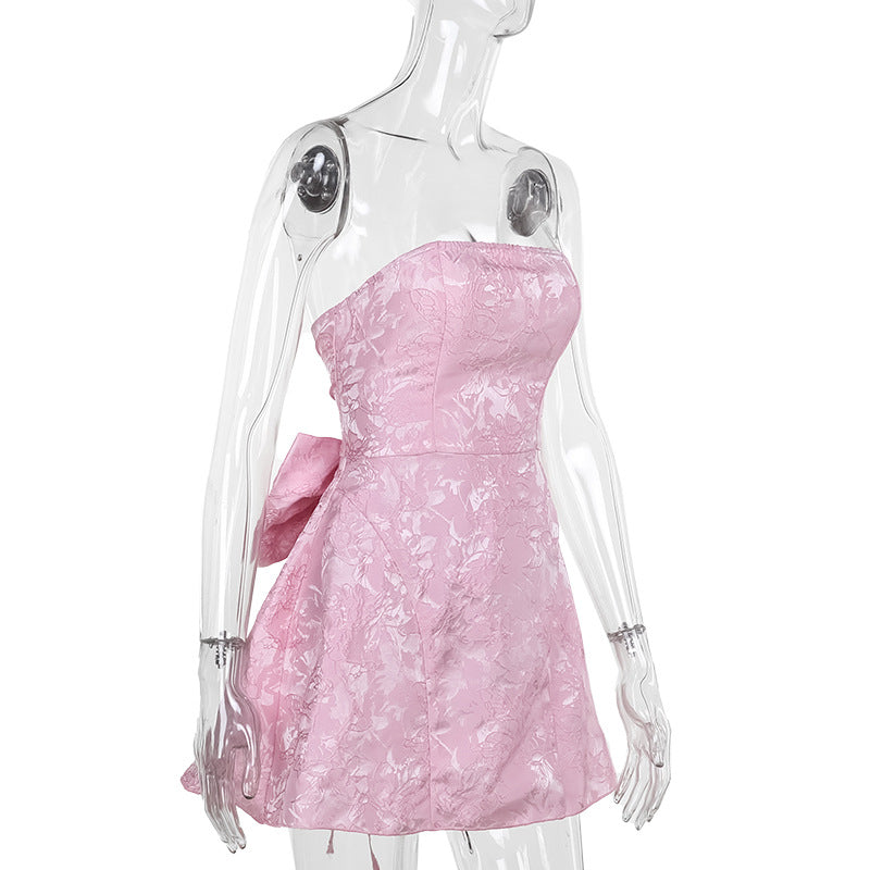 Antalya Mini Dress-Pink