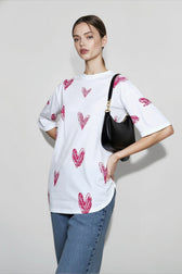 Streetwear Graphic Heart T-shirts