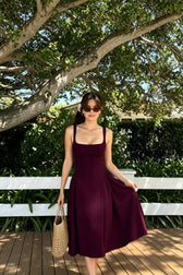 Sleeveless Cami Midi Work Dress