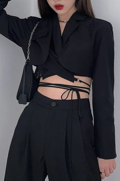 Double Layer Slim Pocket Blazer