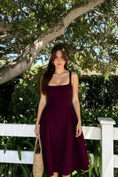 Sleeveless Cami Midi Work Dress
