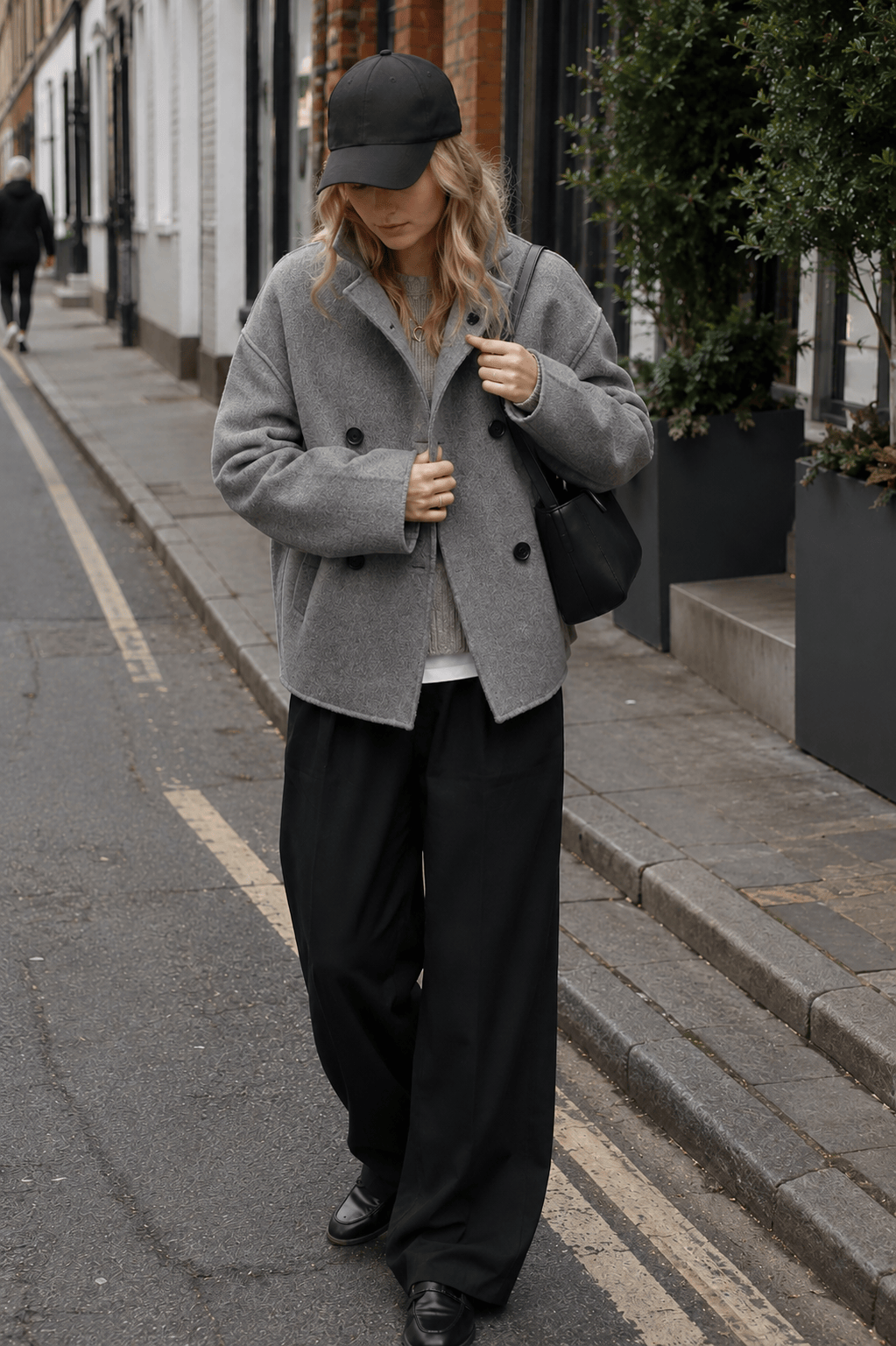 Oversized Charming Button-Down Jacket