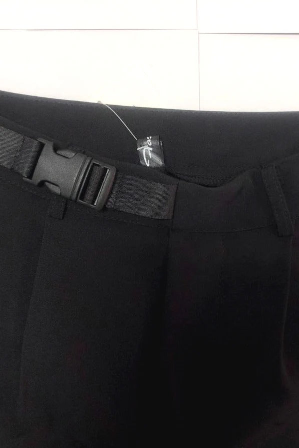 Cutout Tailored Slim Straight Pants
