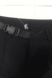 Cutout Tailored Slim Straight Pants