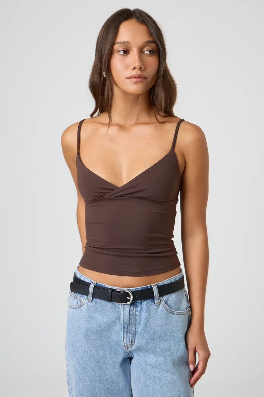 Deep V-Neck Crop Top