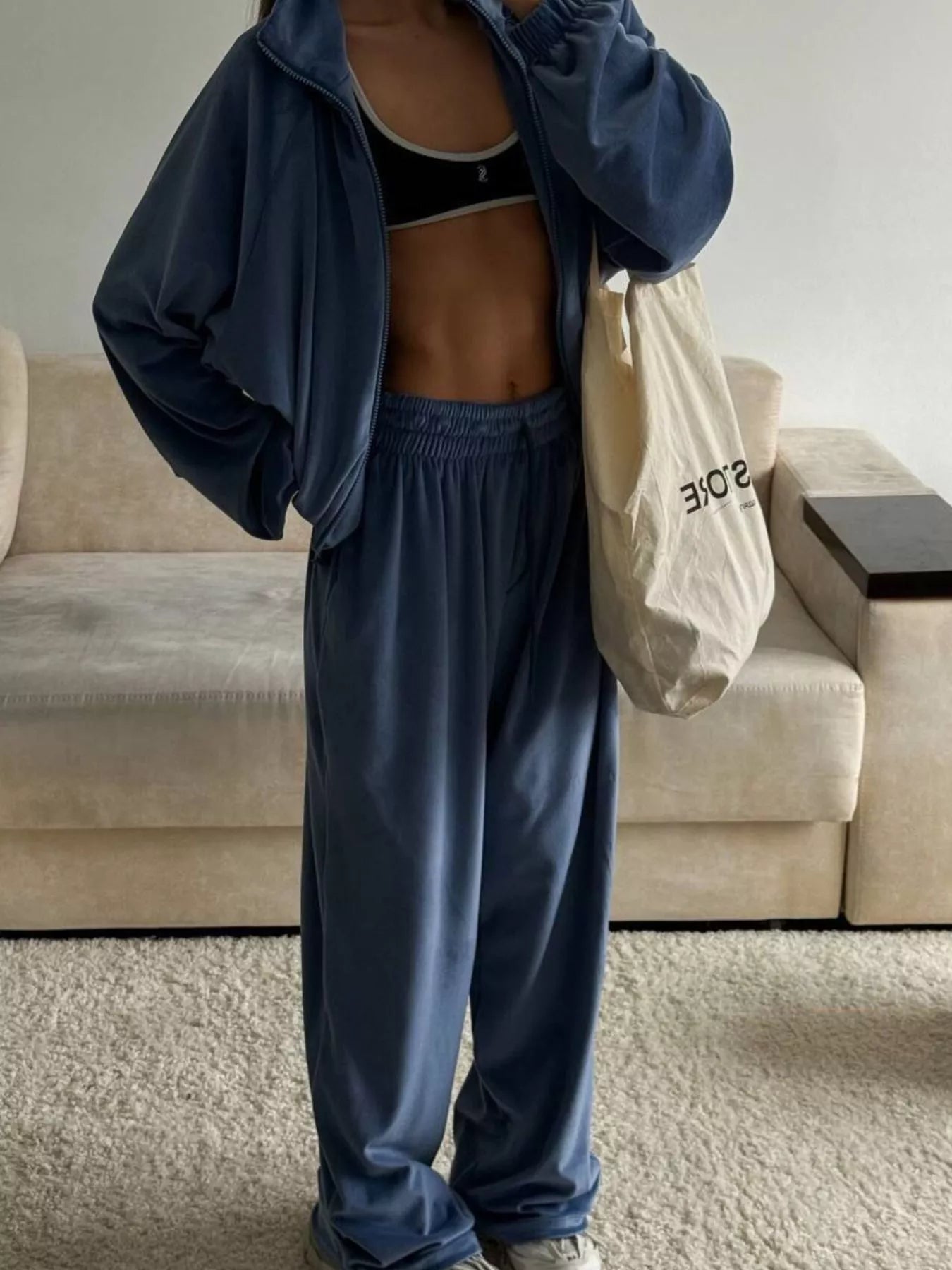 Zip-Up Hoodie and Joggers Set
