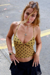 Polka Dot Halter Cami Top
