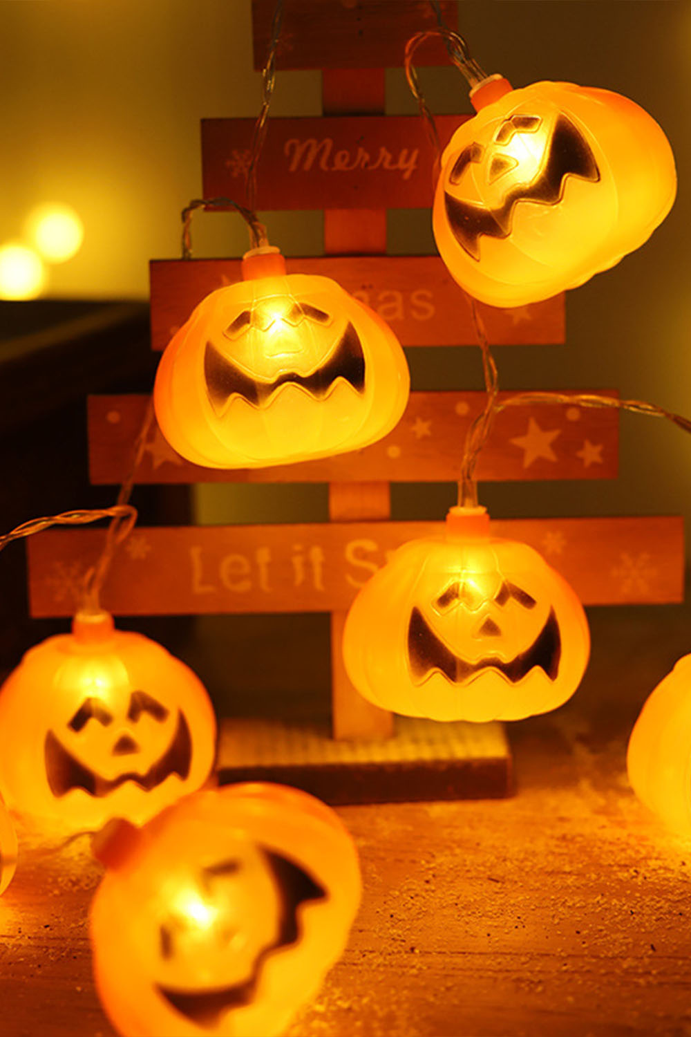 Halloween, Thanksgiving pumpkin shape LED light string, luminous decorative lantern