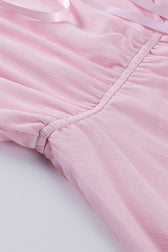 Asymmetric Ruched Chiffon Belted Waist Skirt Set