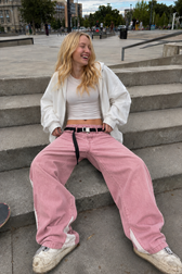 Vintage Washed Patchwork Wide Leg Trendy Jeans