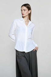 Linen V Neck Relaxed Blouse
